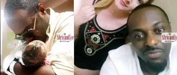 Actor Jim Iyke And Lithuanian Girlfriend Welcome Baby Boy [See Photos]